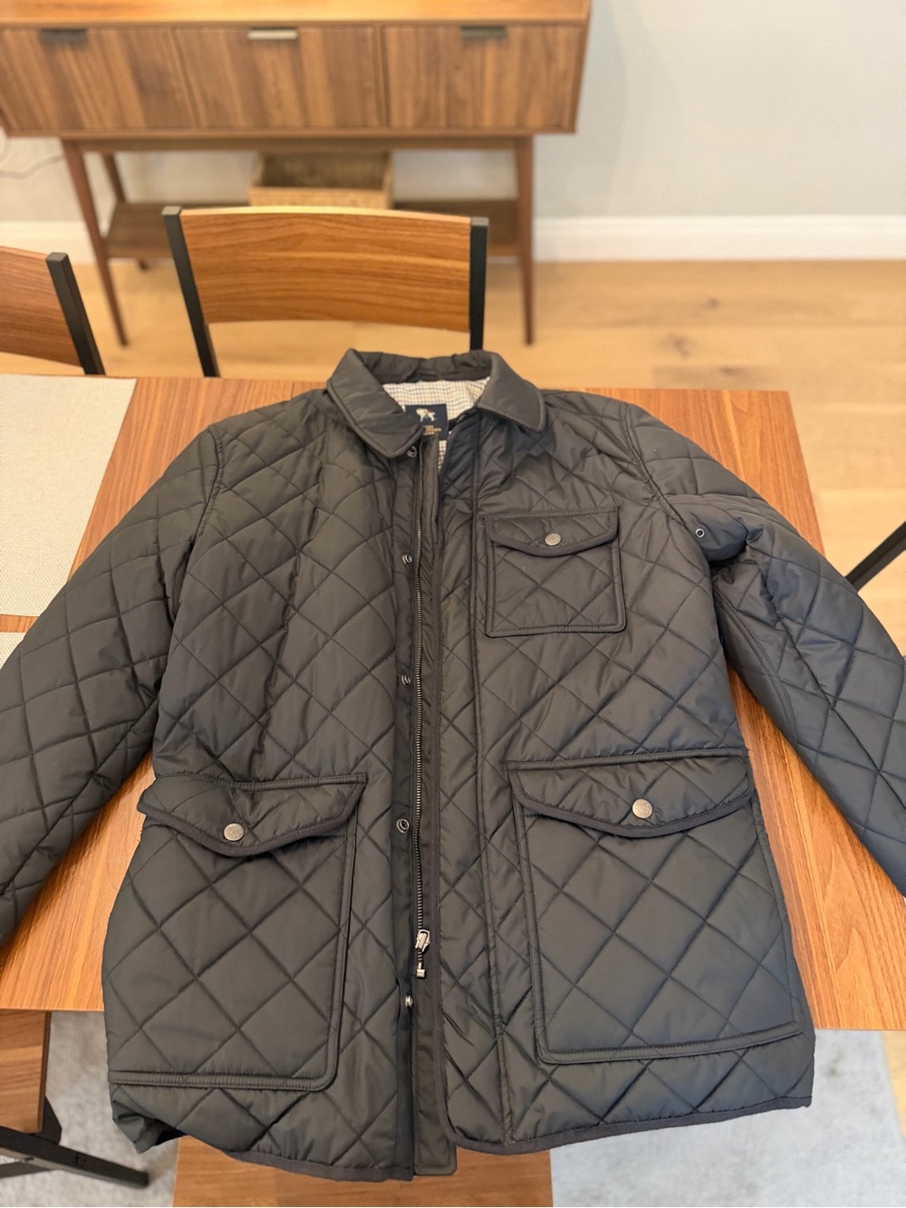 Hart Schaffner Marx Quilted Puffer Jacket - Black